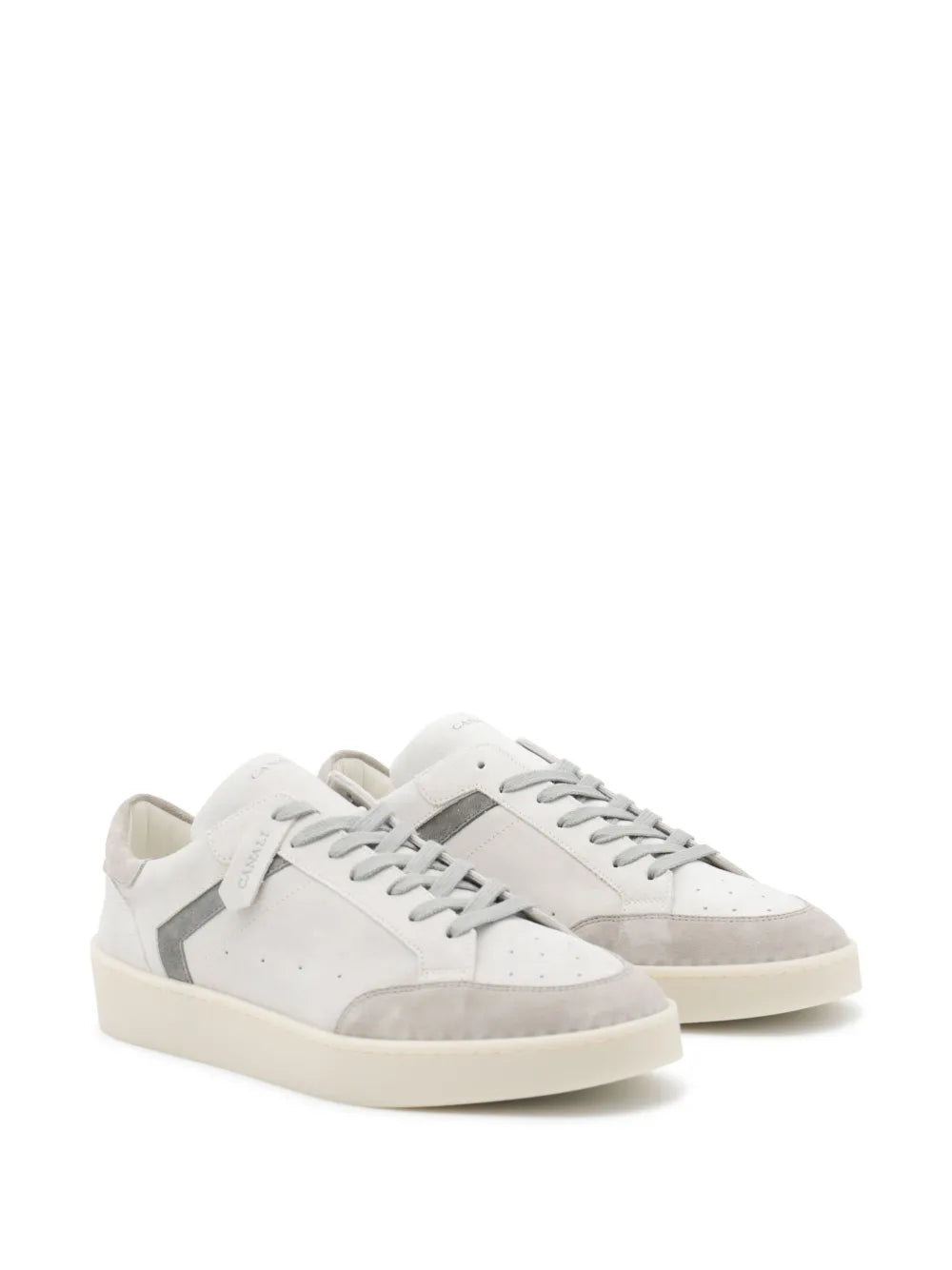 Canali Leather Panelled Sneakers