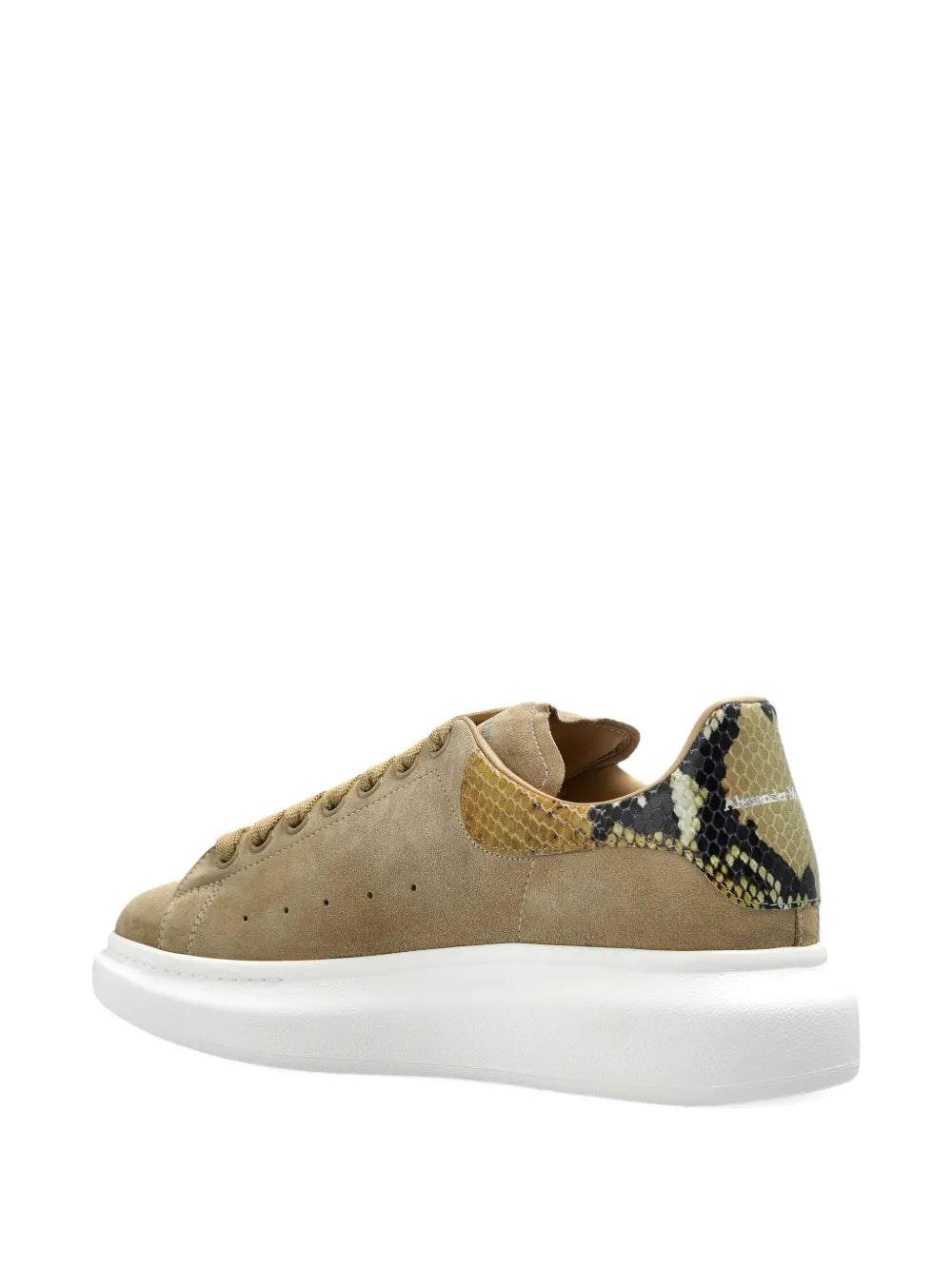 Alexander Mcqueen Oversized Suede Snake-Detail Sneakers