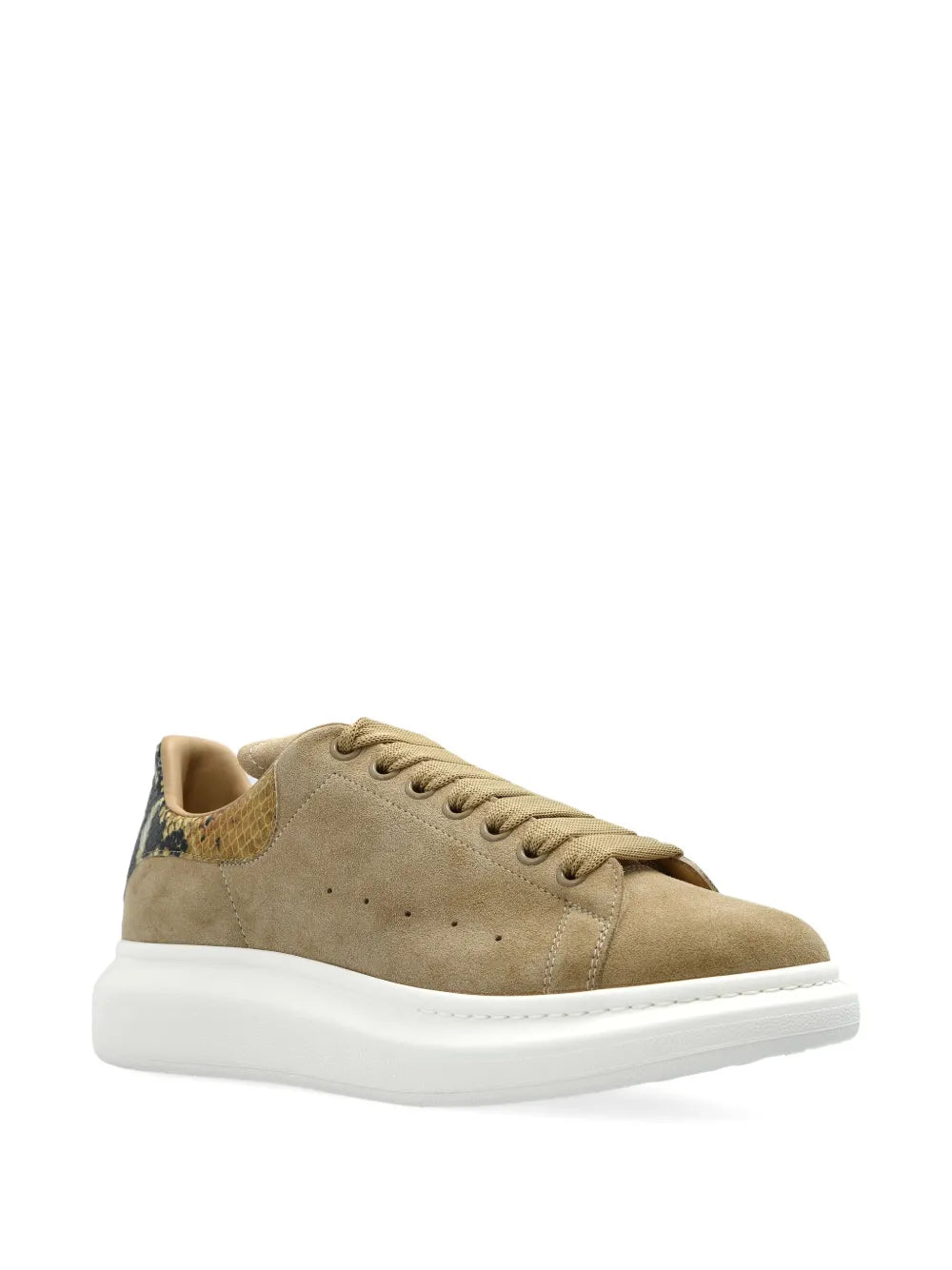 Alexander Mcqueen Oversized Suede Snake-Detail Sneakers
