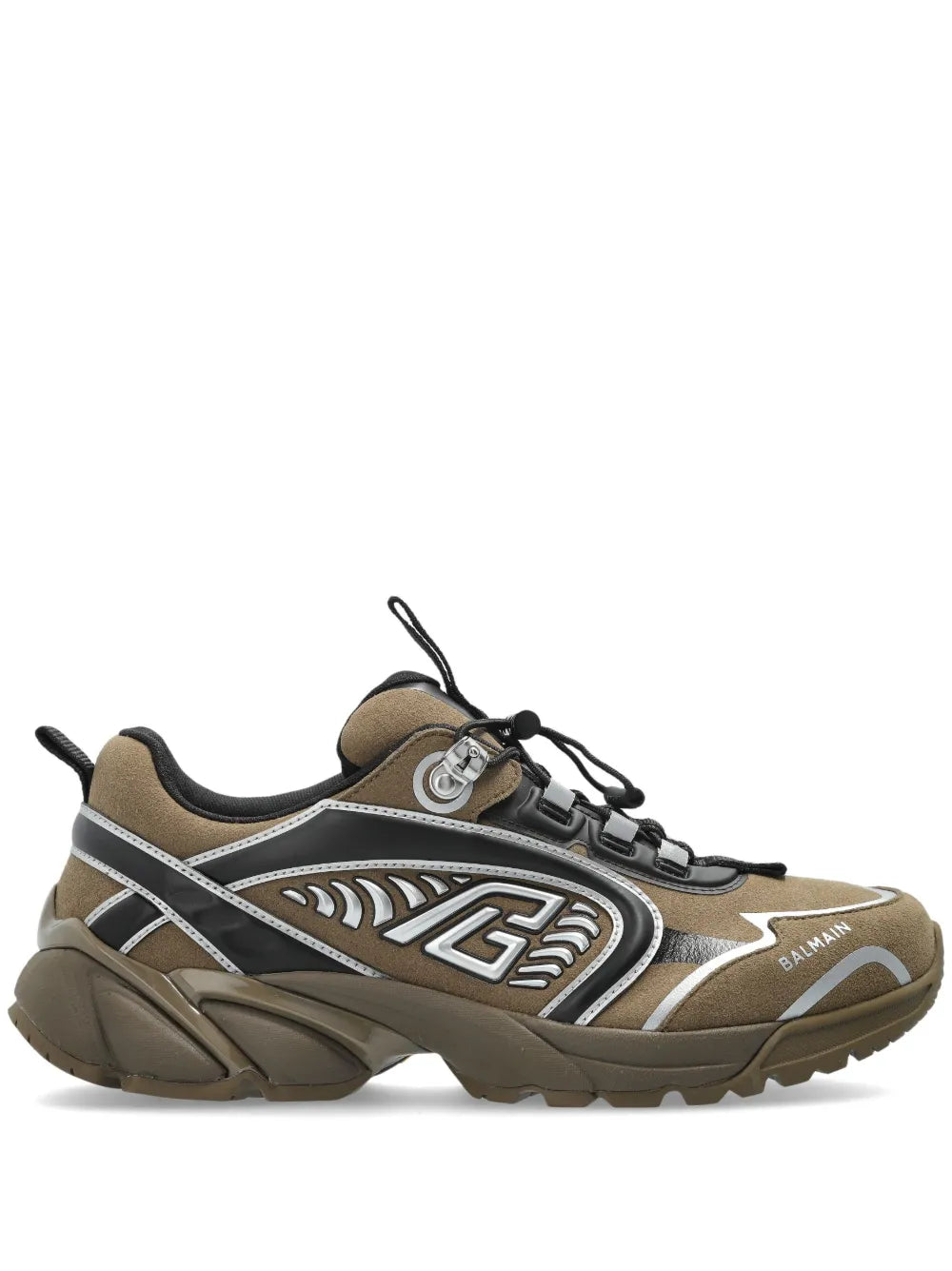 Balmain Cosmic Dust Panelled Sneakers