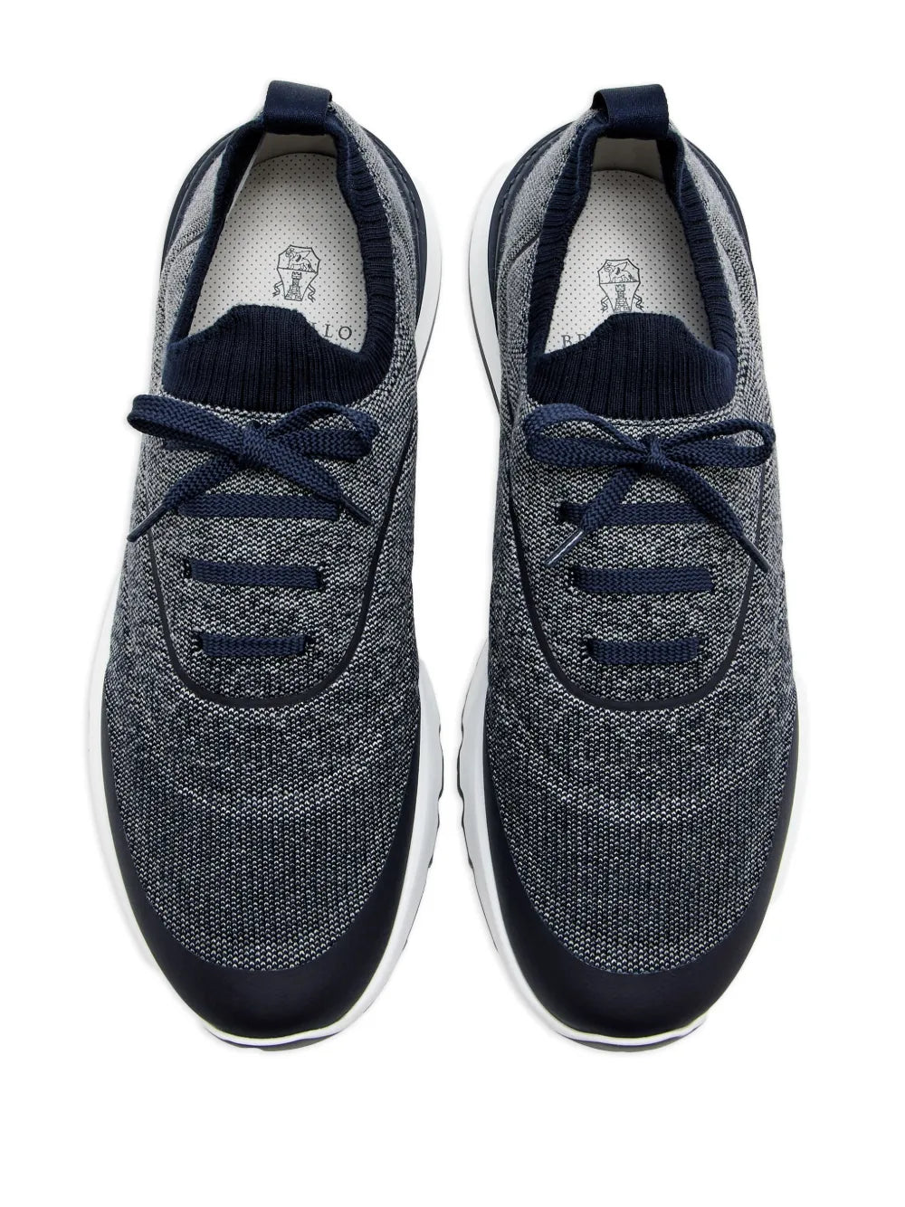 Brunello Cucinelli Knitted Lace-Up Sneakers