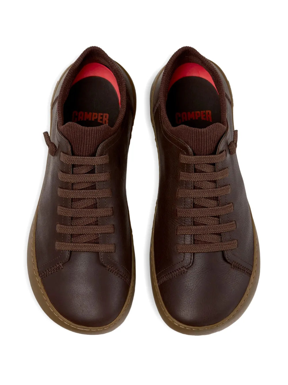 Camper Peu Serra Ribbed-Collar Leather Sneakers