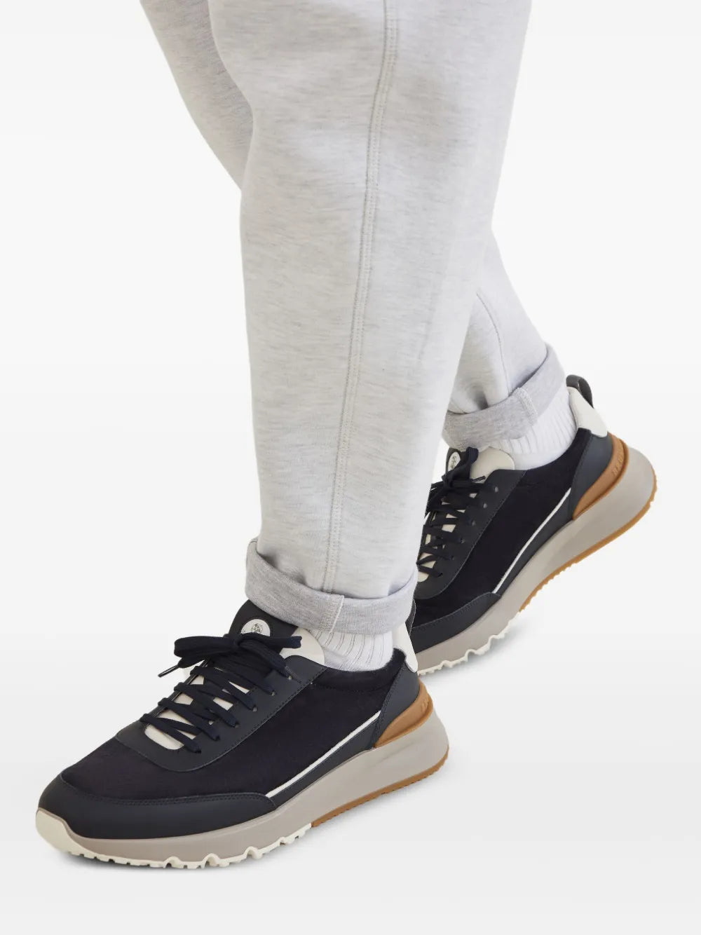 Brunello Cucinelli Lace-Up Suede Sneakers