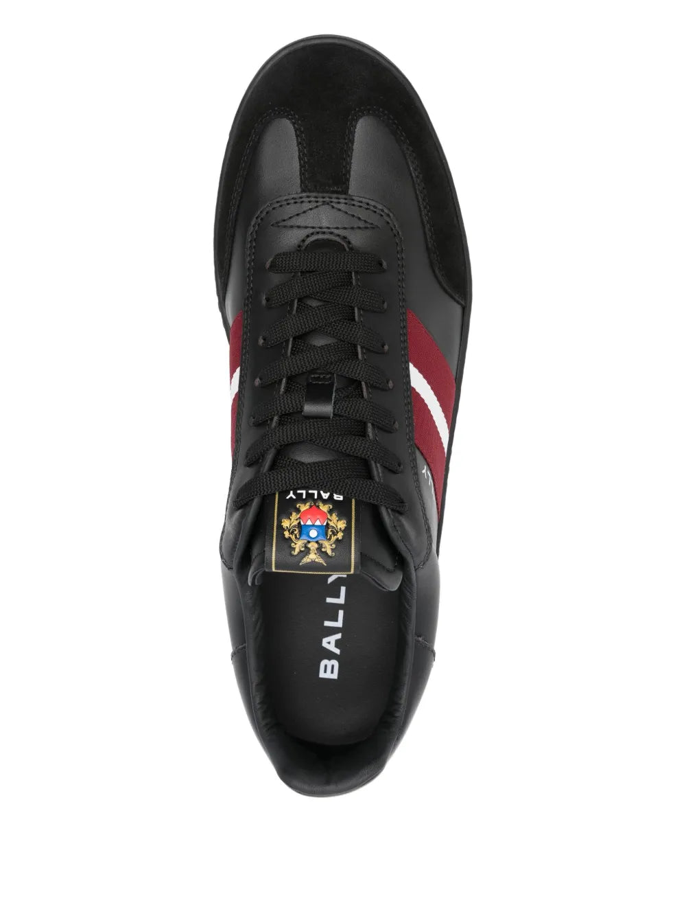 Bally Raise Stripe-Detail Leather Trainers