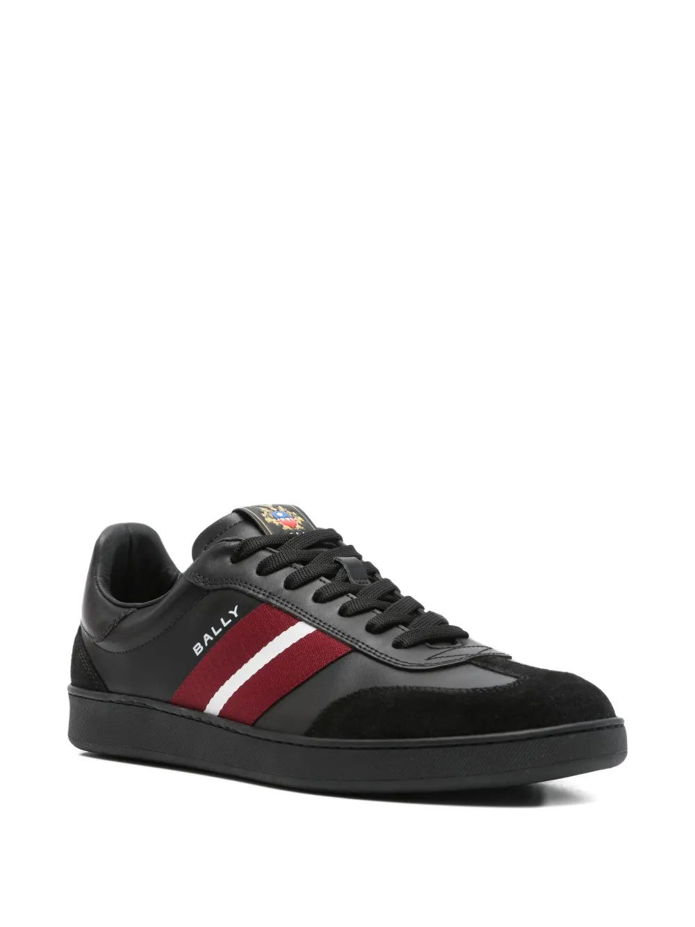 Bally Raise Stripe-Detail Leather Trainers