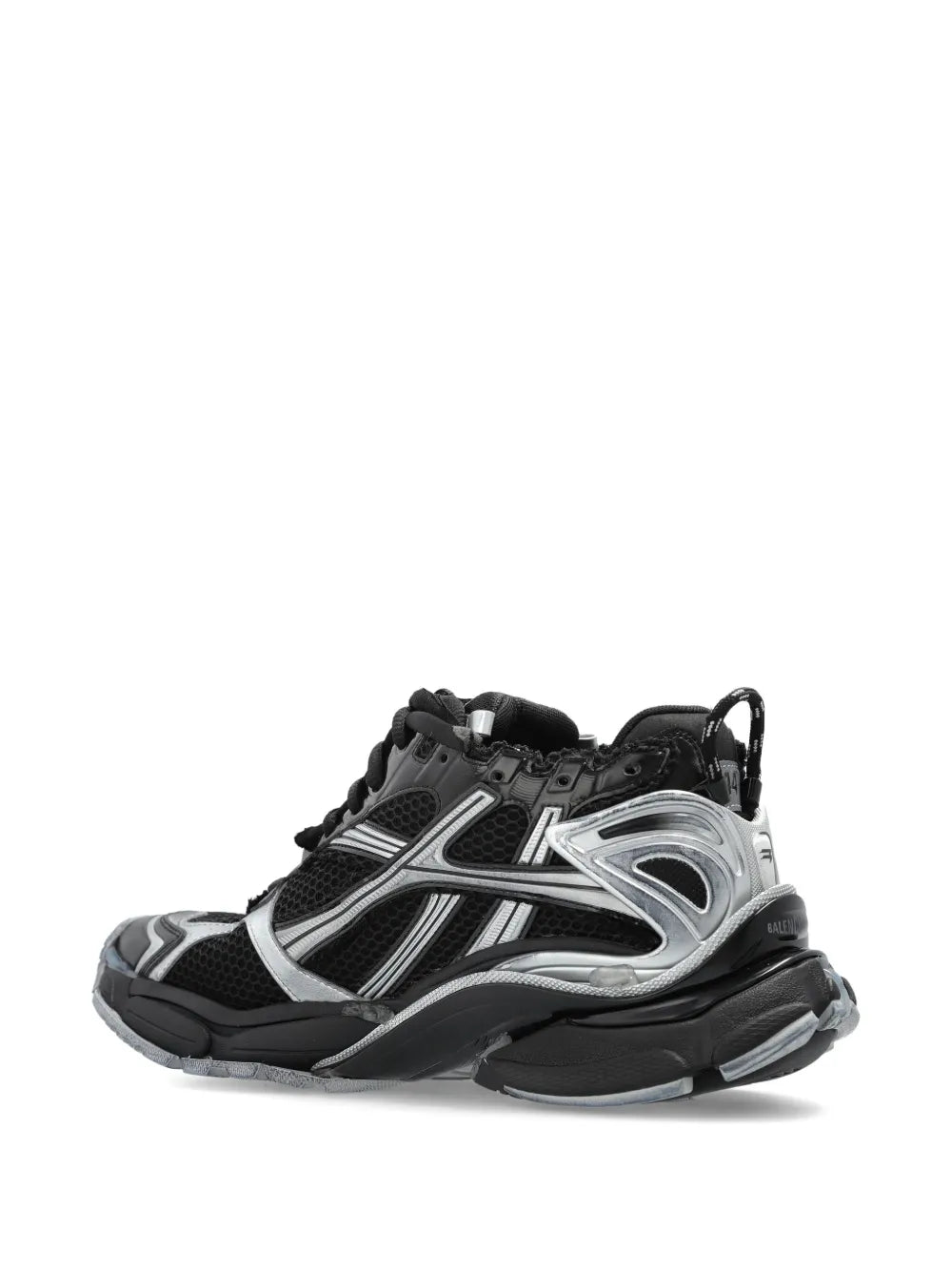Balenciaga Lace-Up Metallic Trainers