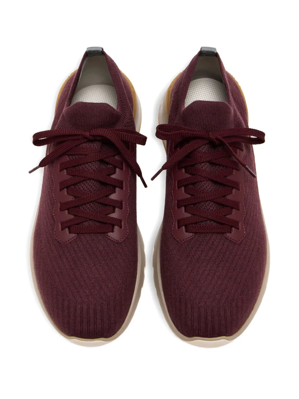 Brunello Cucinelli Knitted Lace-Up Sneakers
