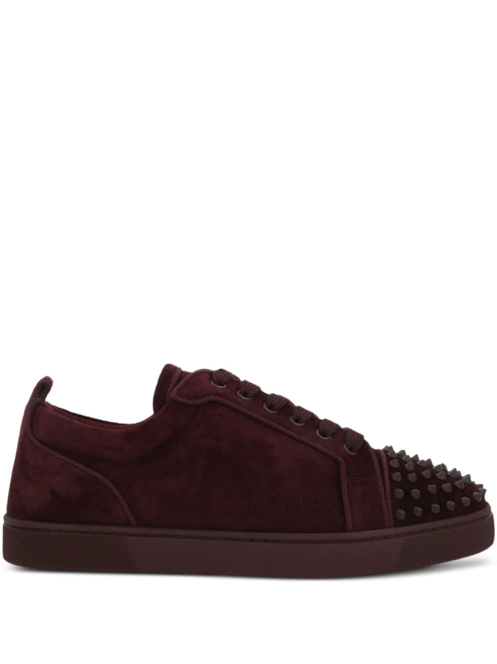 Christian Louboutin Louis Junior Spikes Suede Sneakers