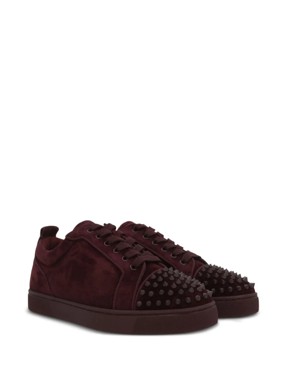 Christian Louboutin Louis Junior Spikes Suede Sneakers