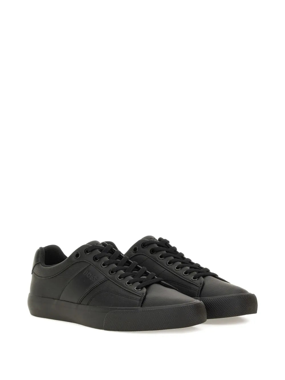 Boss Lace-Up Panelled Sneakers
