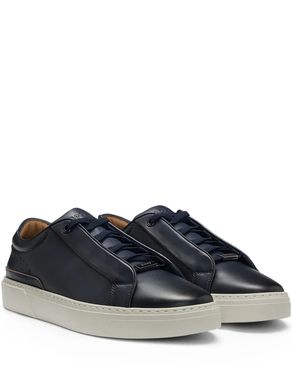 Boss Gary Leather Lace-Up Sneakers