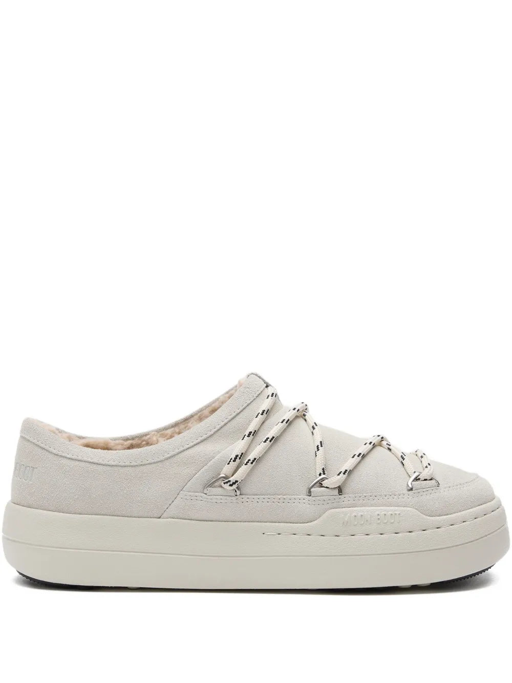 Moon Boot Park Lace-Up Shearling Slip-Ons