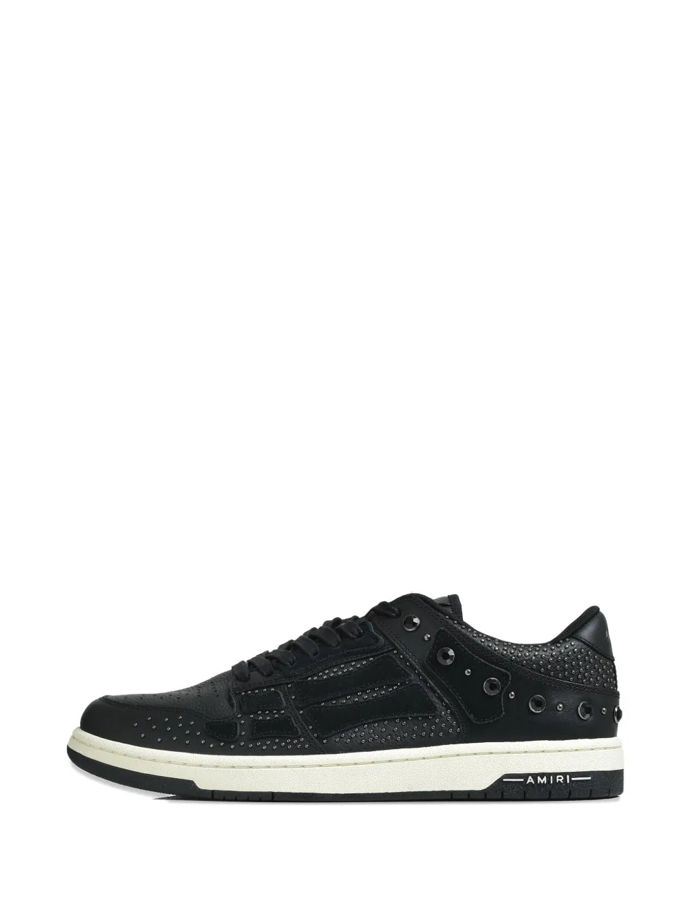 Amiri Perforated Studded Lace-Up Sneakers
