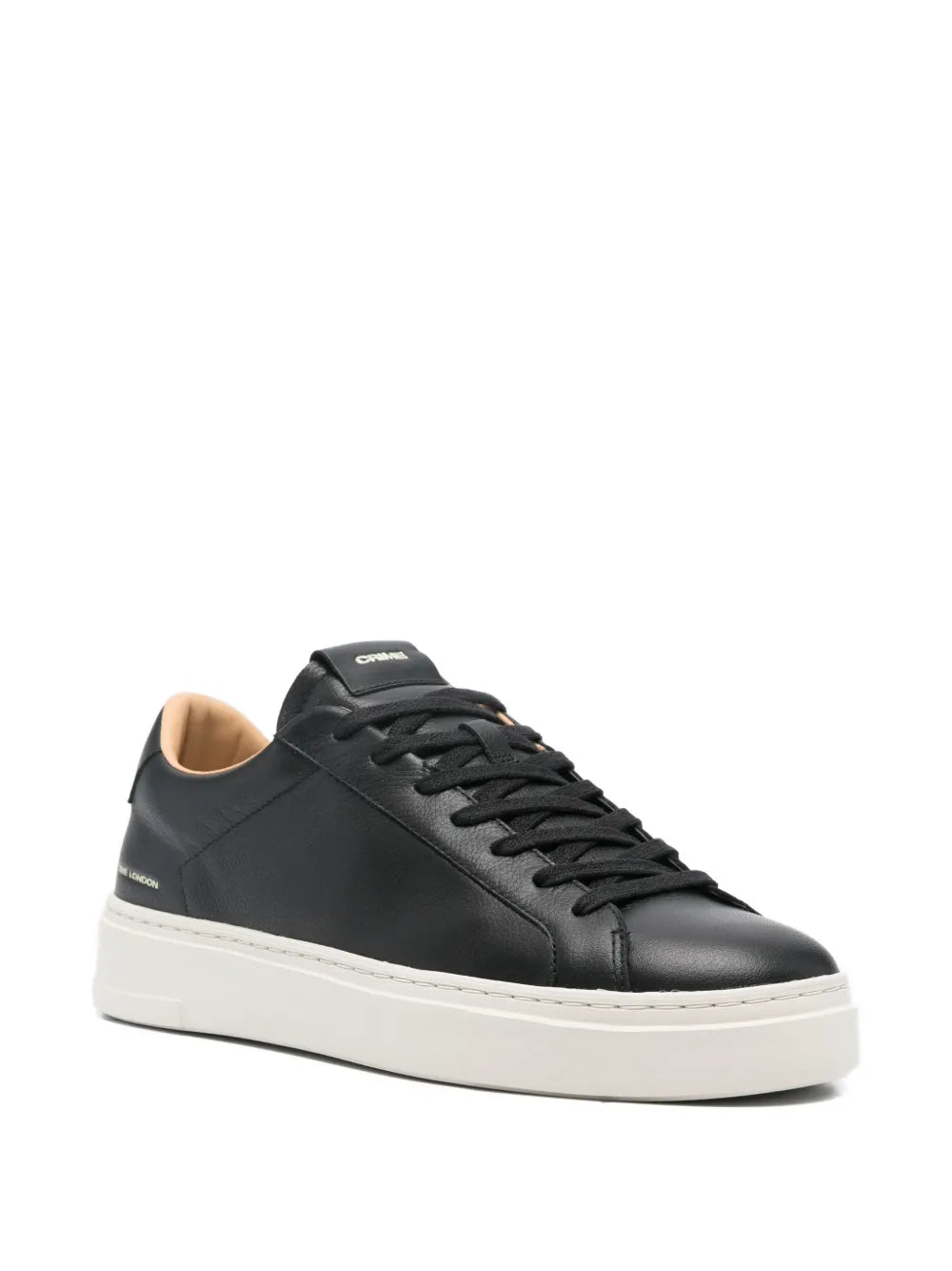 Crime London Extralight Leather Lace-Up Sneakers