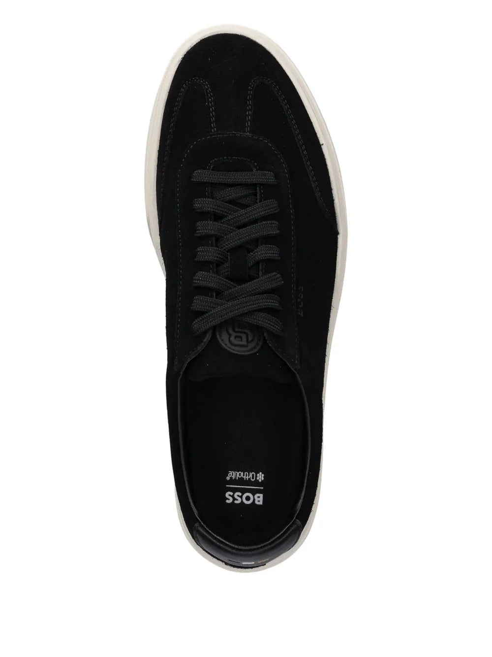 Boss Suede Panelled Sneakers