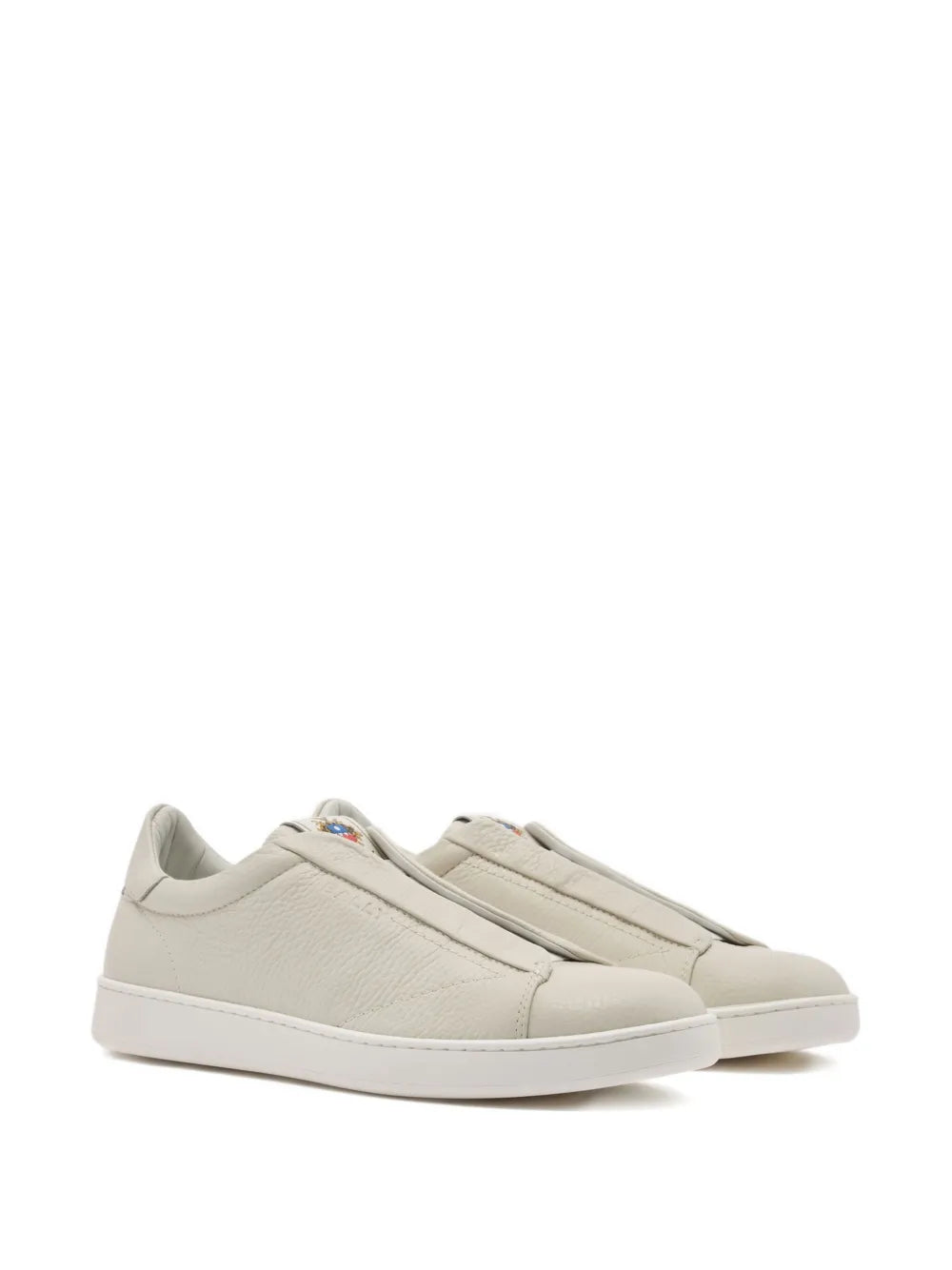 Bally Grained Leather Retro Crest Sneakers