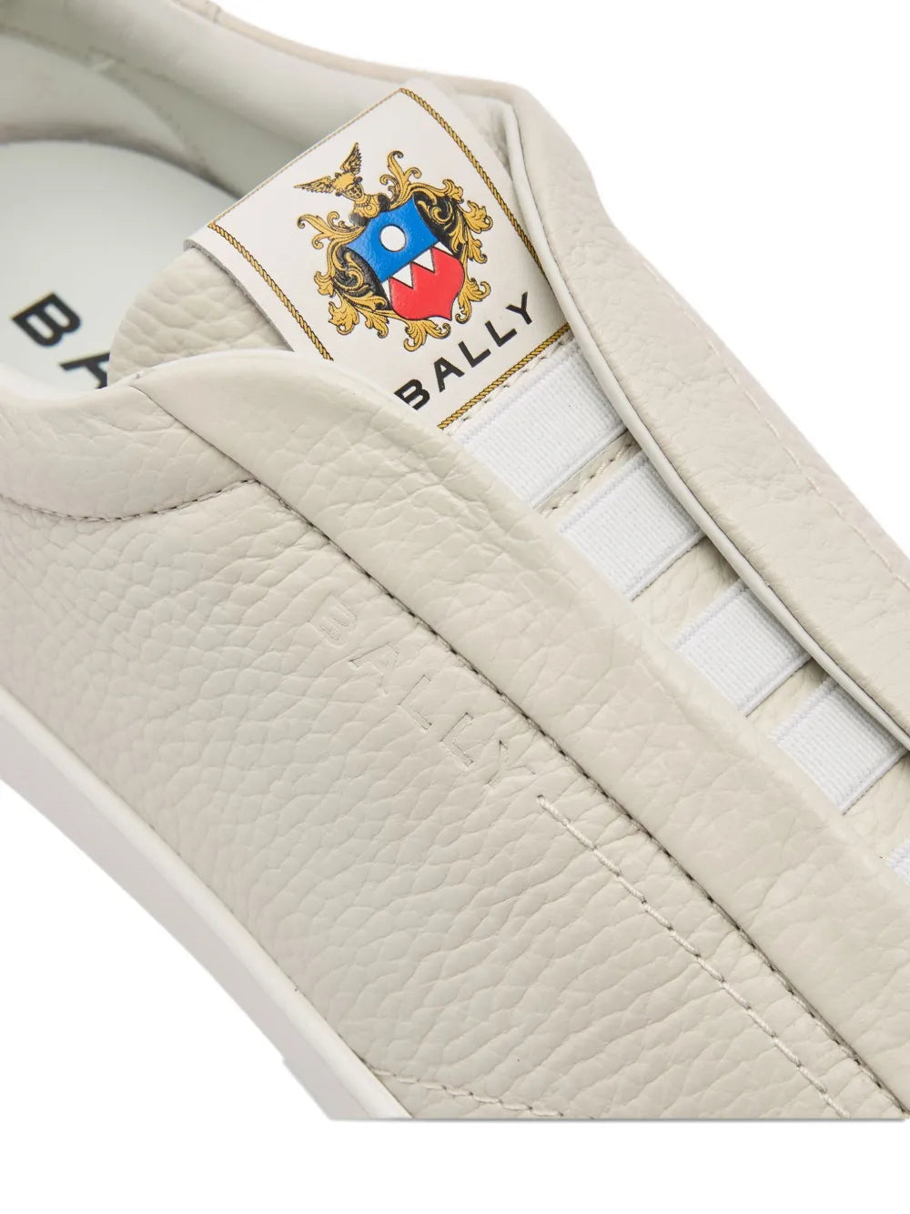Bally Grained Leather Retro Crest Sneakers