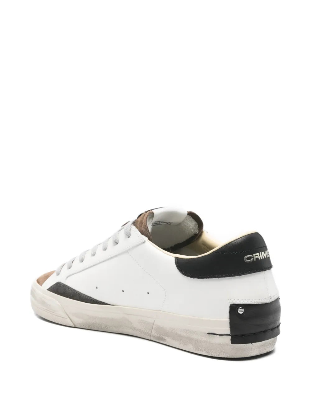 Crime London Distressed Panelled Sneakers