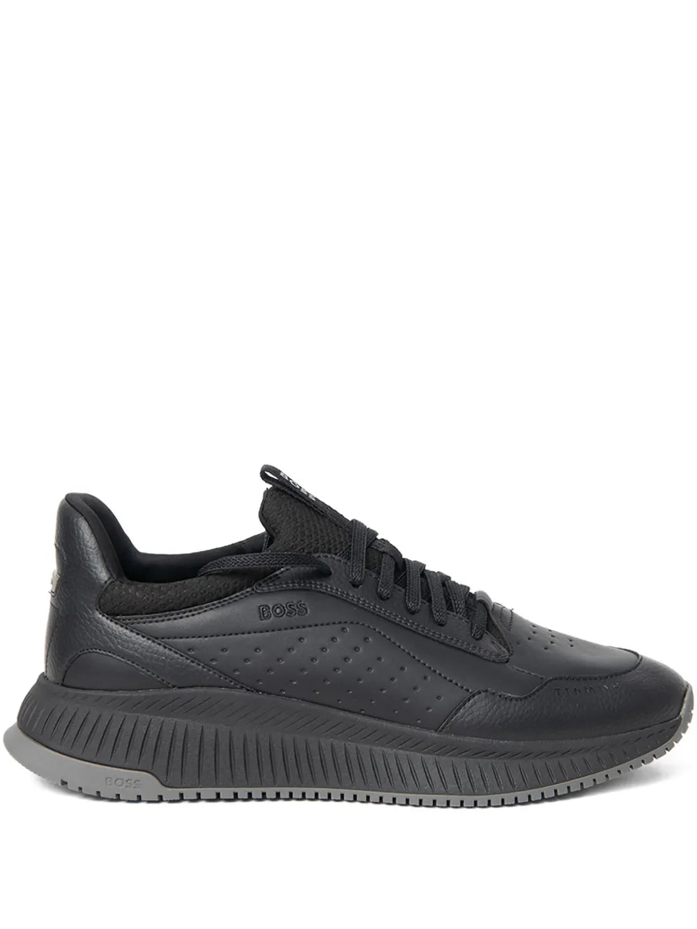 Boss Perforated Lace-Up Sneakers