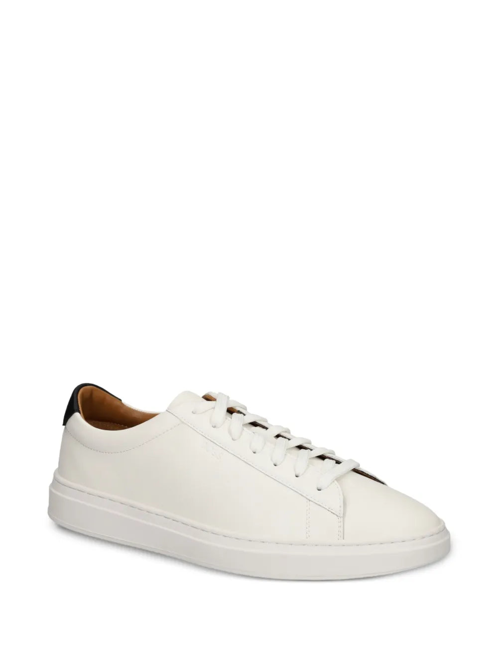 Boss Embossed-Logo Leather Sneakers