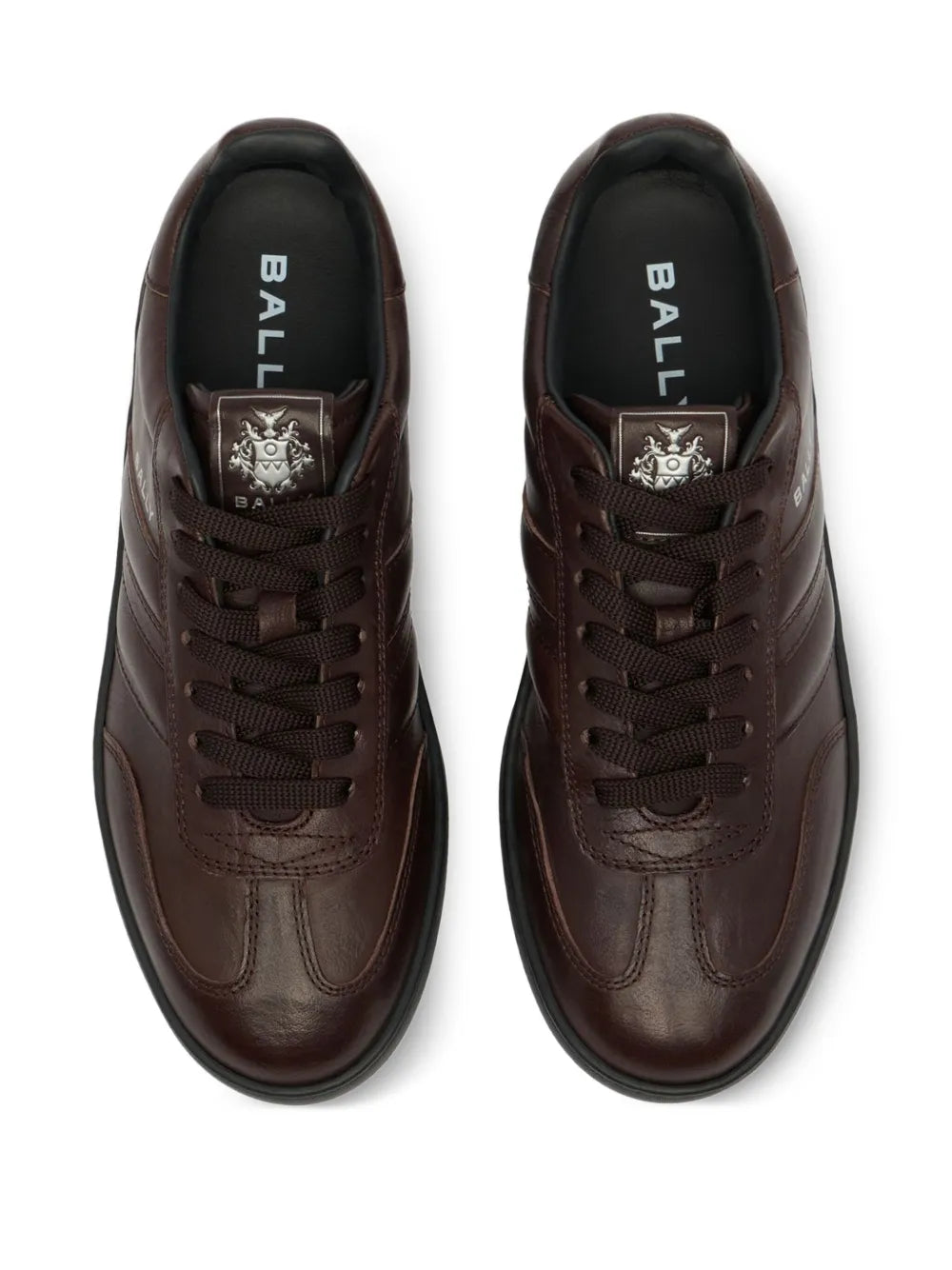 Bally Retro Crest Leather Sneakers