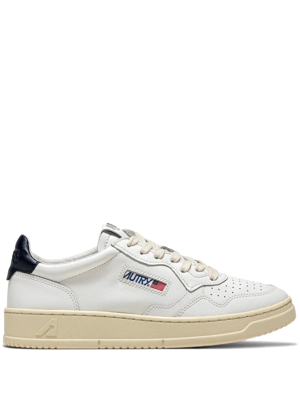 Autry Navy Trim Medalist Low Trainers