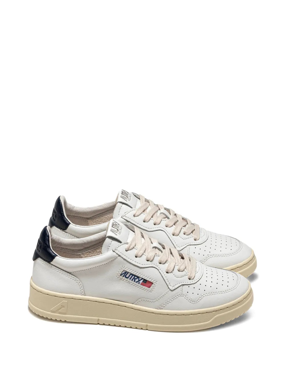 Autry Navy Trim Medalist Low Trainers