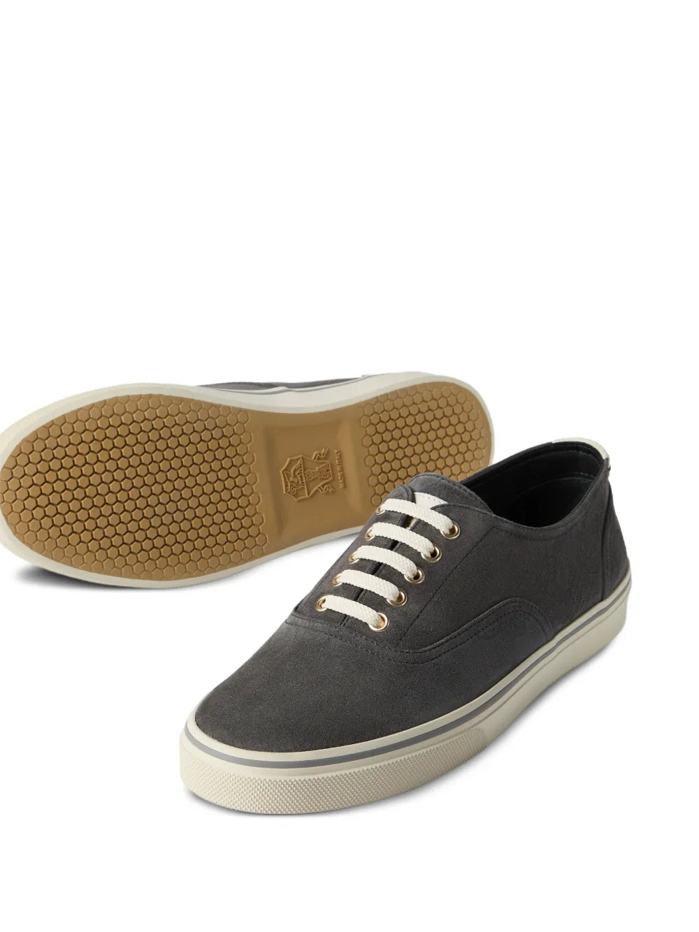 Brunello Cucinelli Reversed Calfskin Sneakers