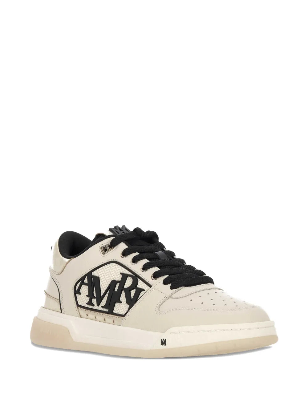 Amiri Logo Leather Trainers