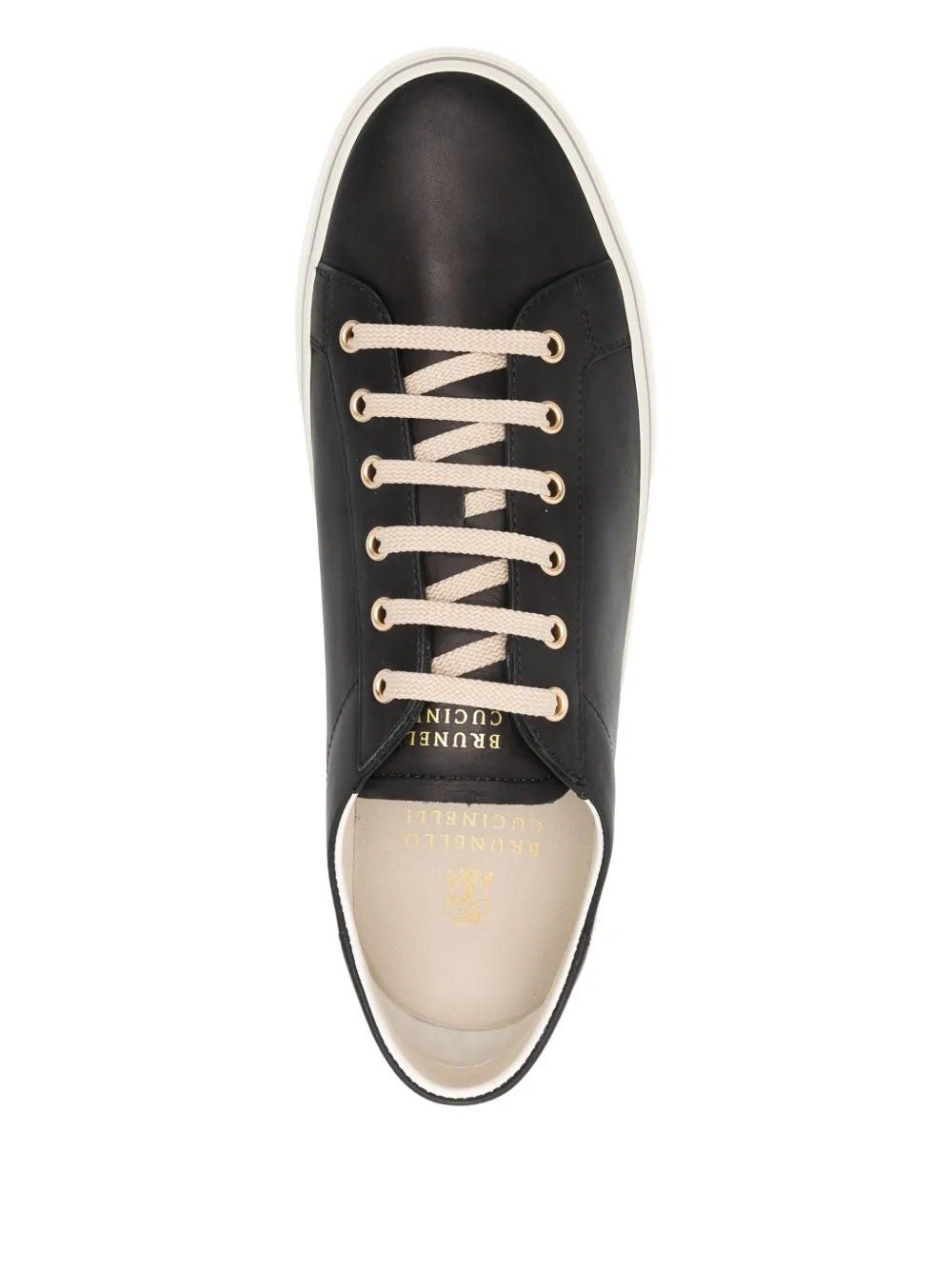 Brunello Cucinelli Metallic-Eyelet Lace-Up Sneakers