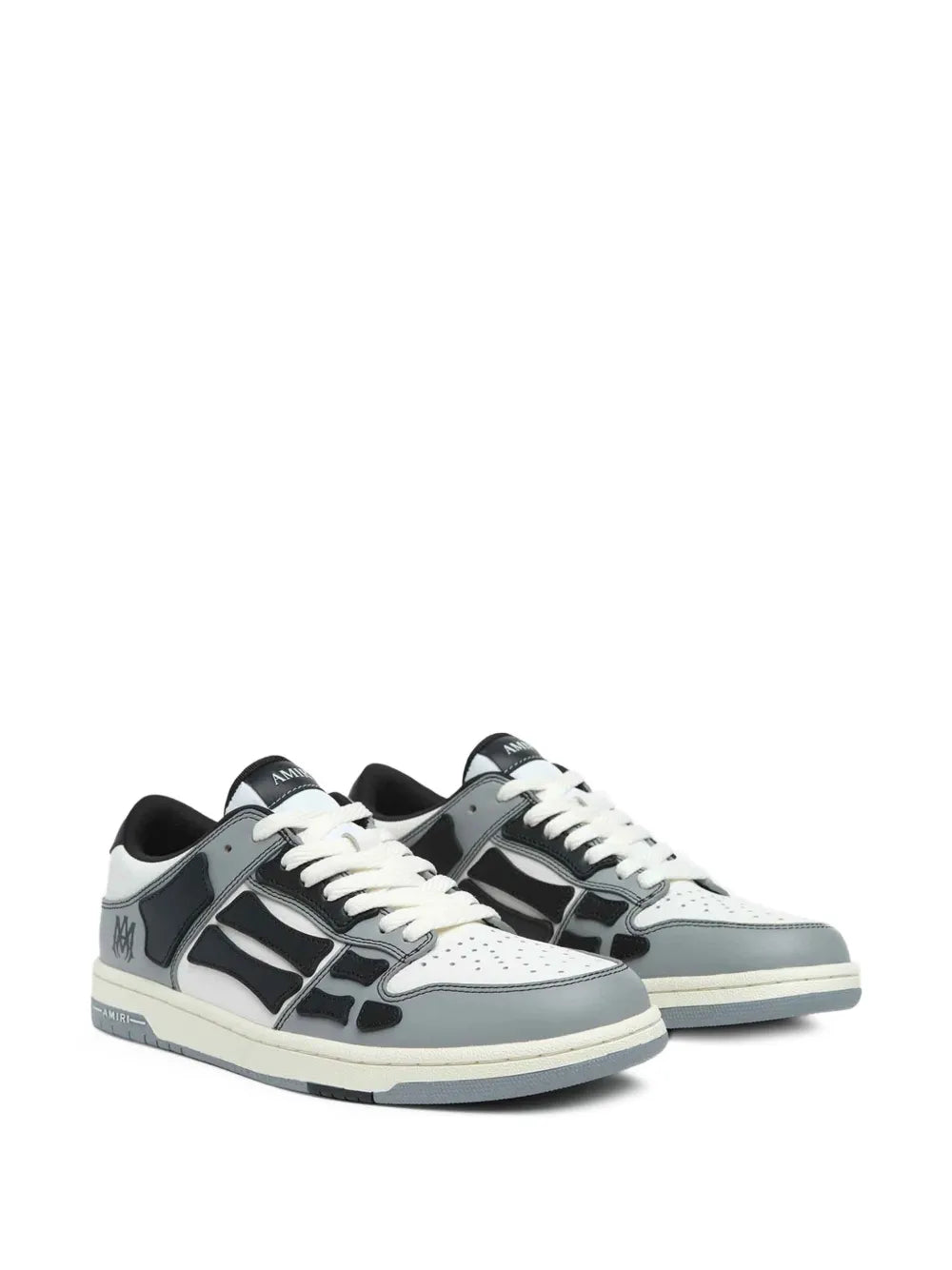 Amiri Embossed Skull Leather Sneakers