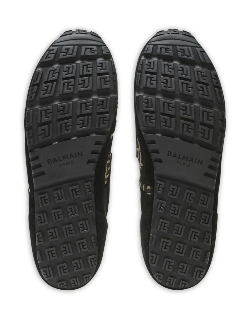 Balmain Racer Monogram-Jacquard Sneakers