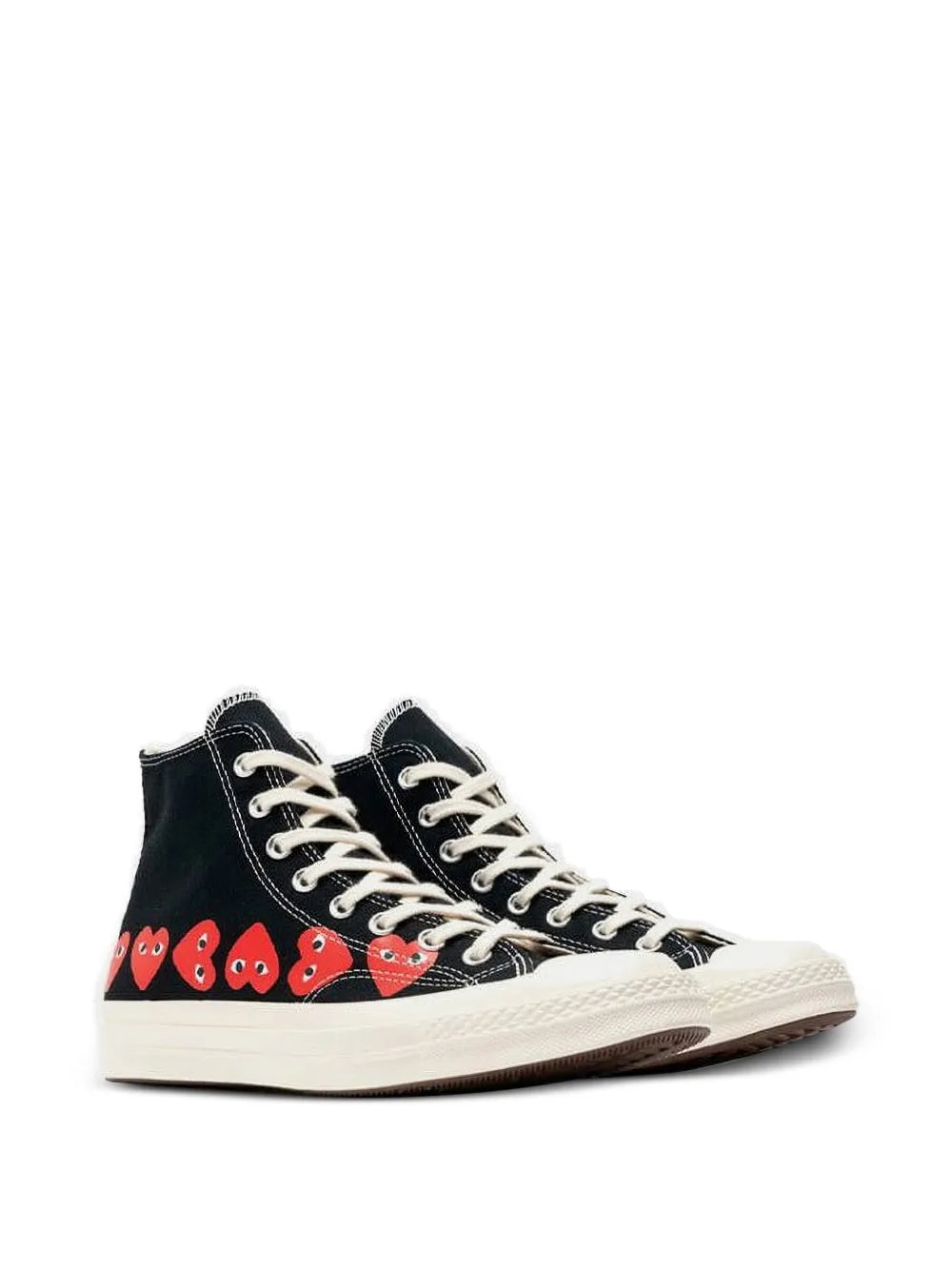 Comme Des Gar ns Homme X Converse Chuck 70 Heart-Motif High-Top Sneakers