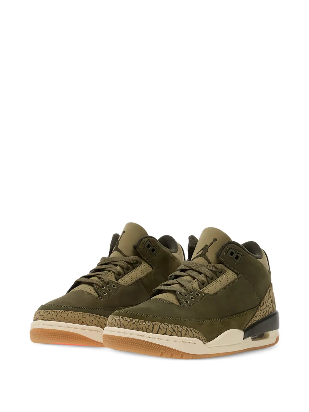 Air Jordan 3 Lace-Up Patterned Sneakers