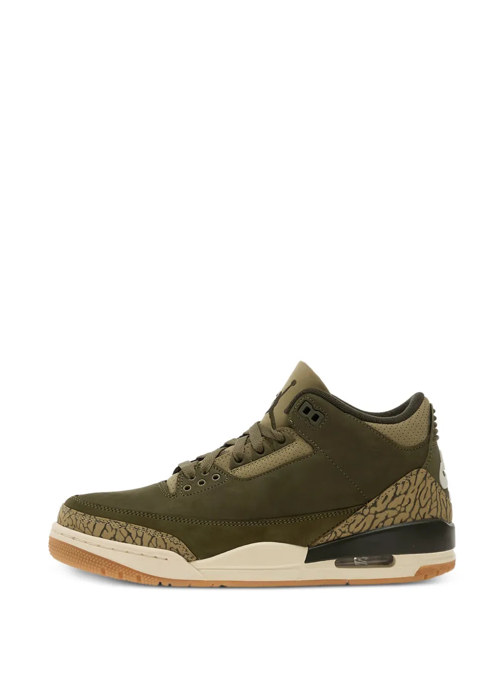 Air Jordan 3 Lace-Up Patterned Sneakers