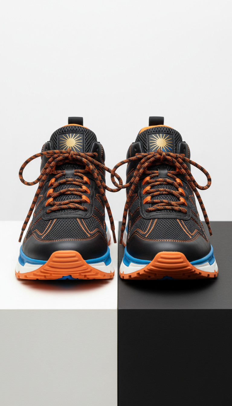 Metallic Accent Mid-Top Drop