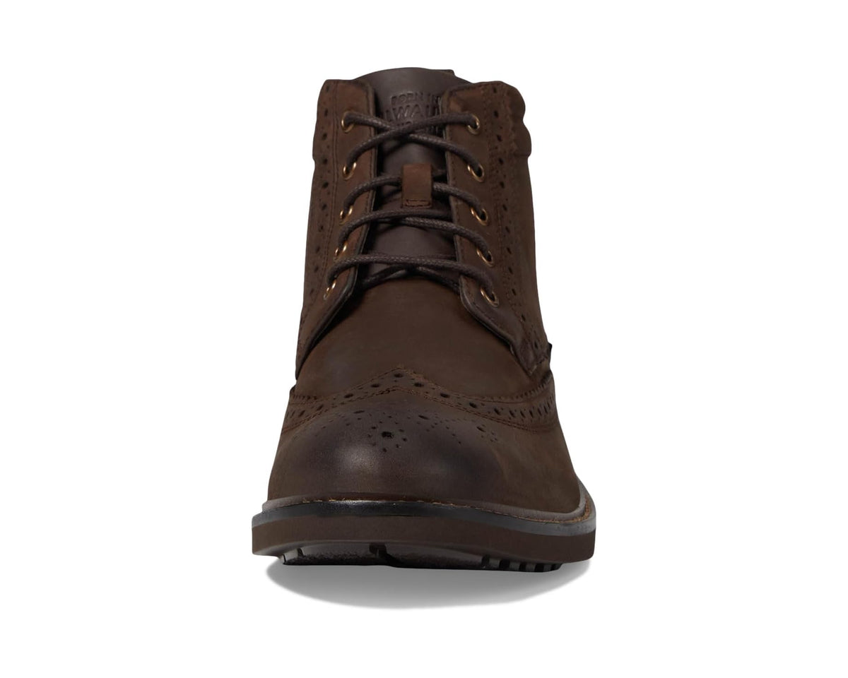 Men's Nunn Bush Odell 2.0 Wingtip Dress Casual Chukka Leather Boots Brown