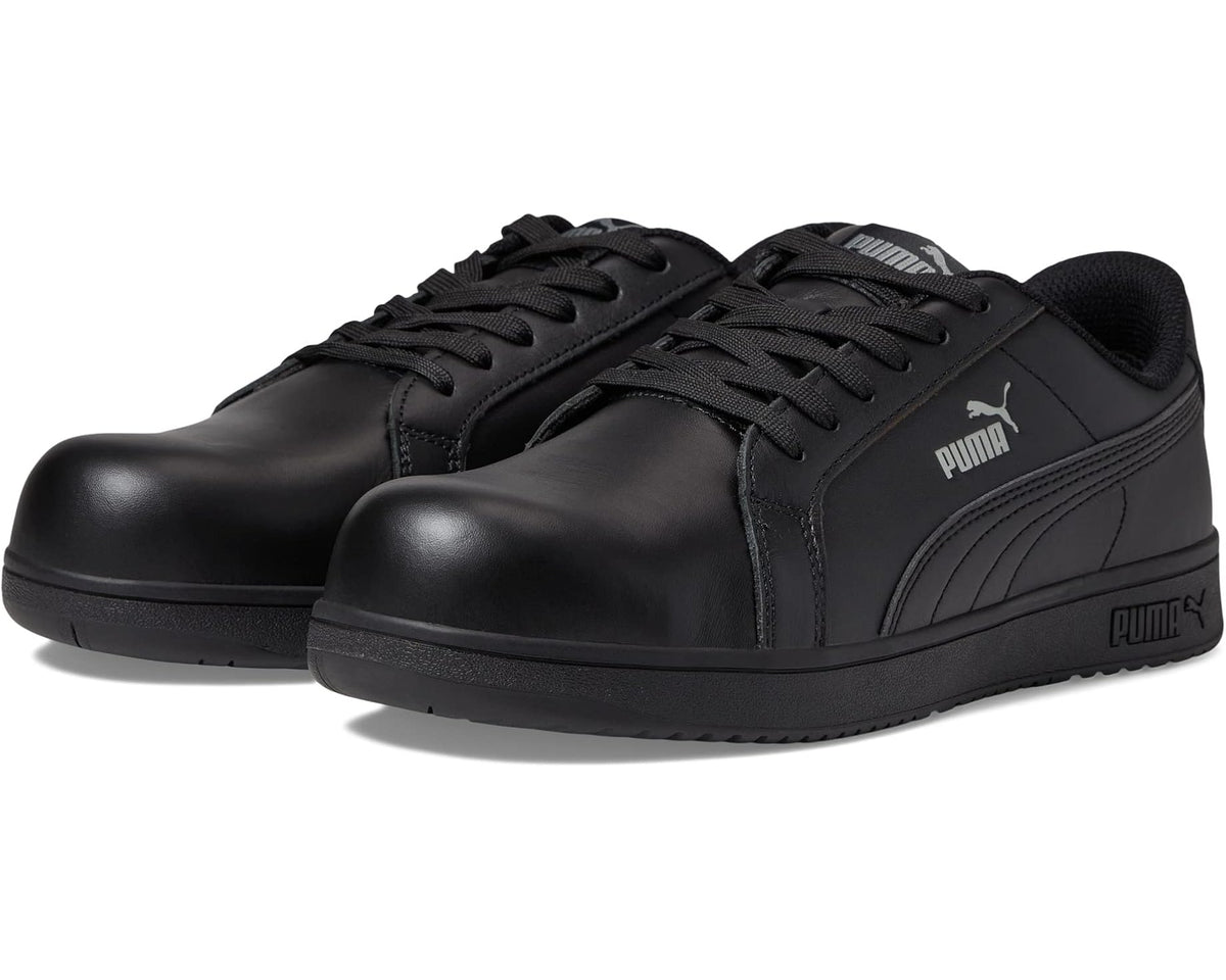 Men's PUMA Safety Iconic Leather Low ASTM SD Black/Black