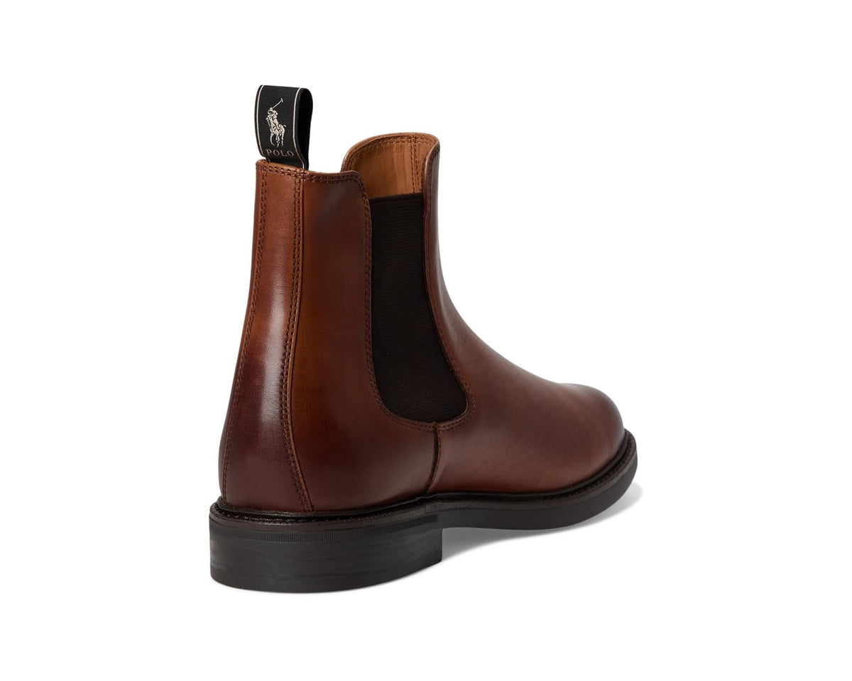 Men's Polo Ralph Lauren Asher Leather Chelsea Boots Tan