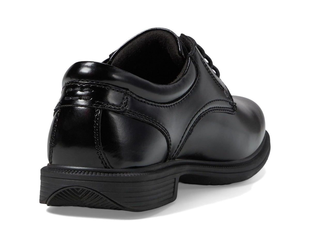 Men's Nunn Bush Baker Street Plain Toe Oxford with KORE Slip Resistant Walking Comfort Technology Black