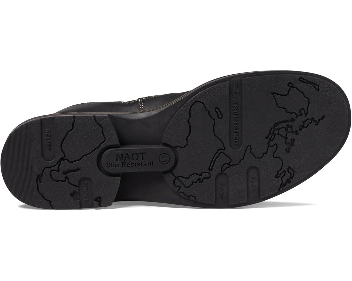 Men's Naot Director Black Raven Leather/Black Velvet Nubuck