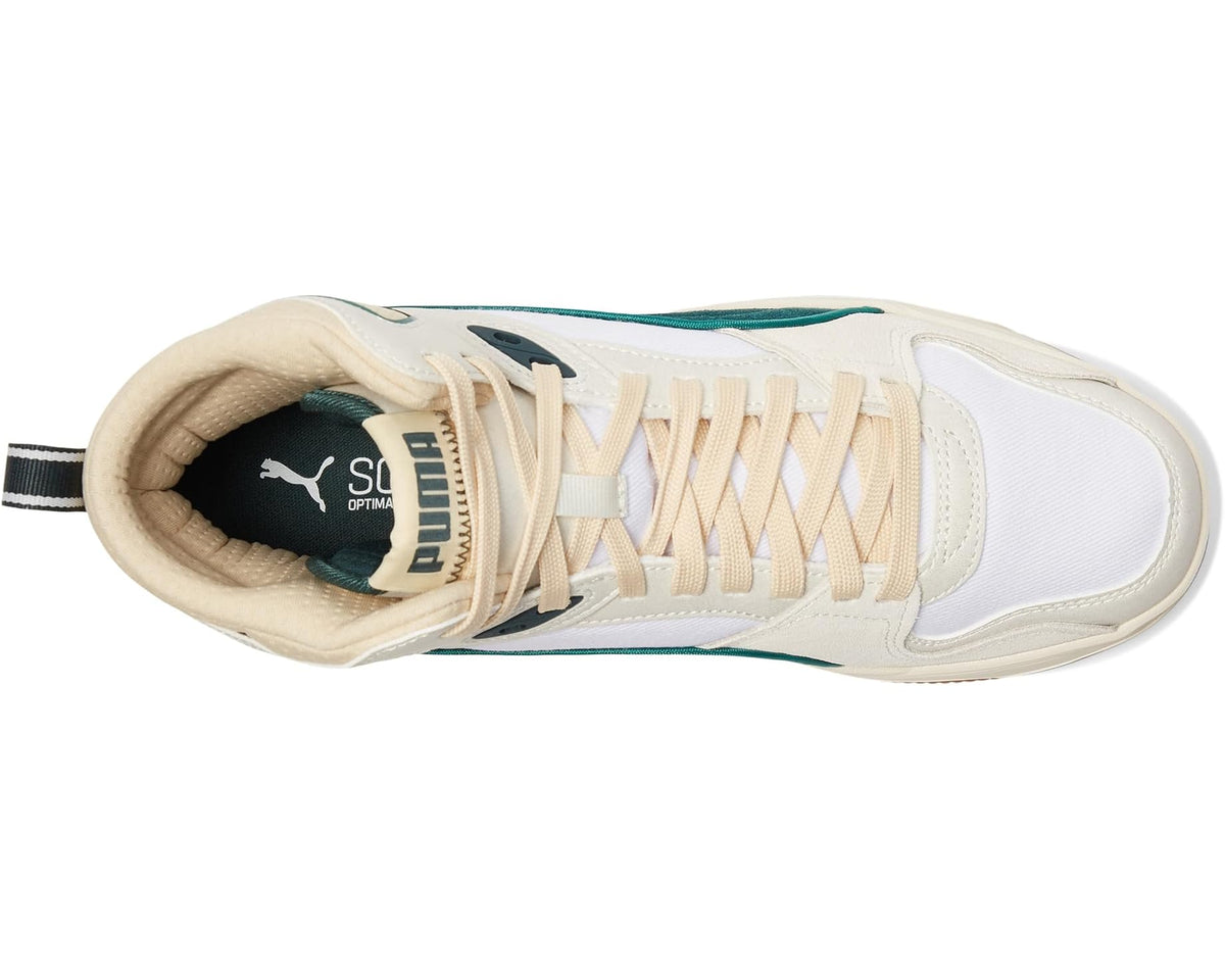 Men's PUMA Rbd Break Mid Shoes Vapor Gray/Green Terrain/White