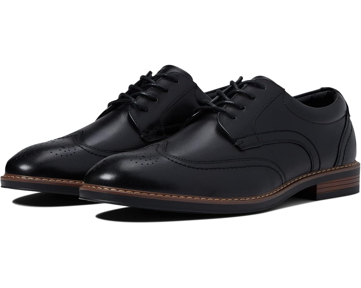 Men's Nunn Bush Centro Flex Wing Tip Oxford Black
