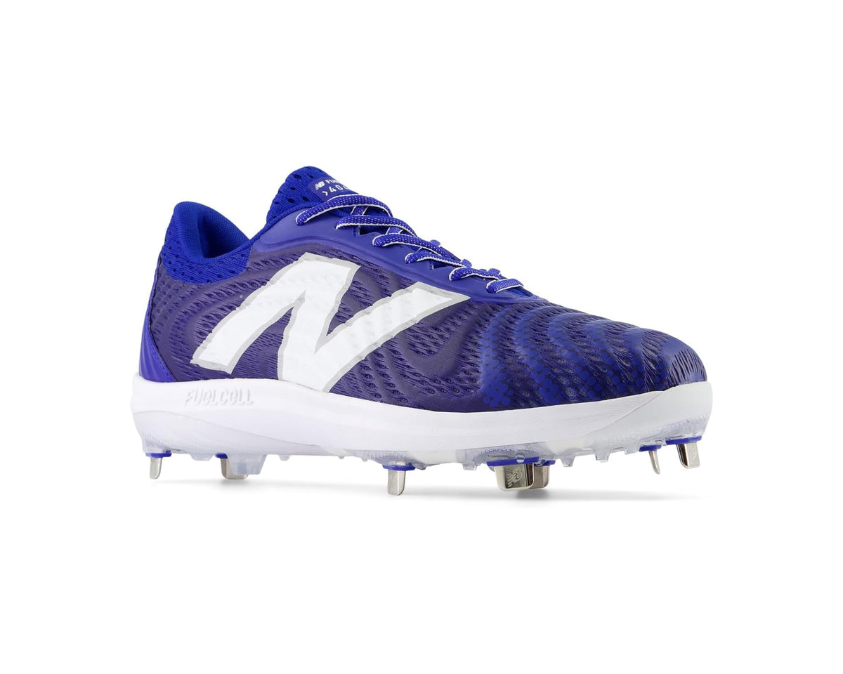 Men's New Balance FuelCell 4040 v7 Metal Baseball Cleats Team Royal/Optic White