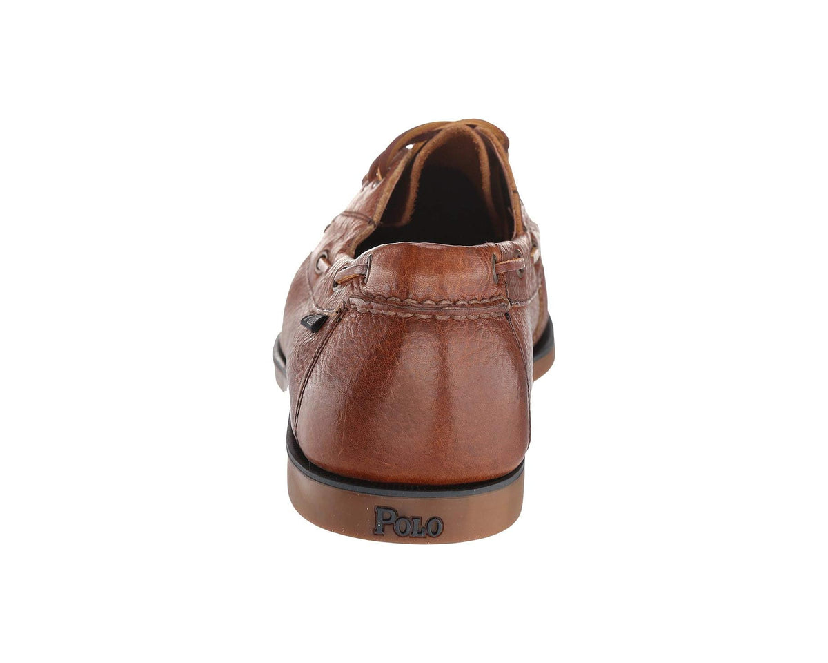 Men's Polo Ralph Lauren Bienne Boat Shoe Tan Oiled Tumbled Leather