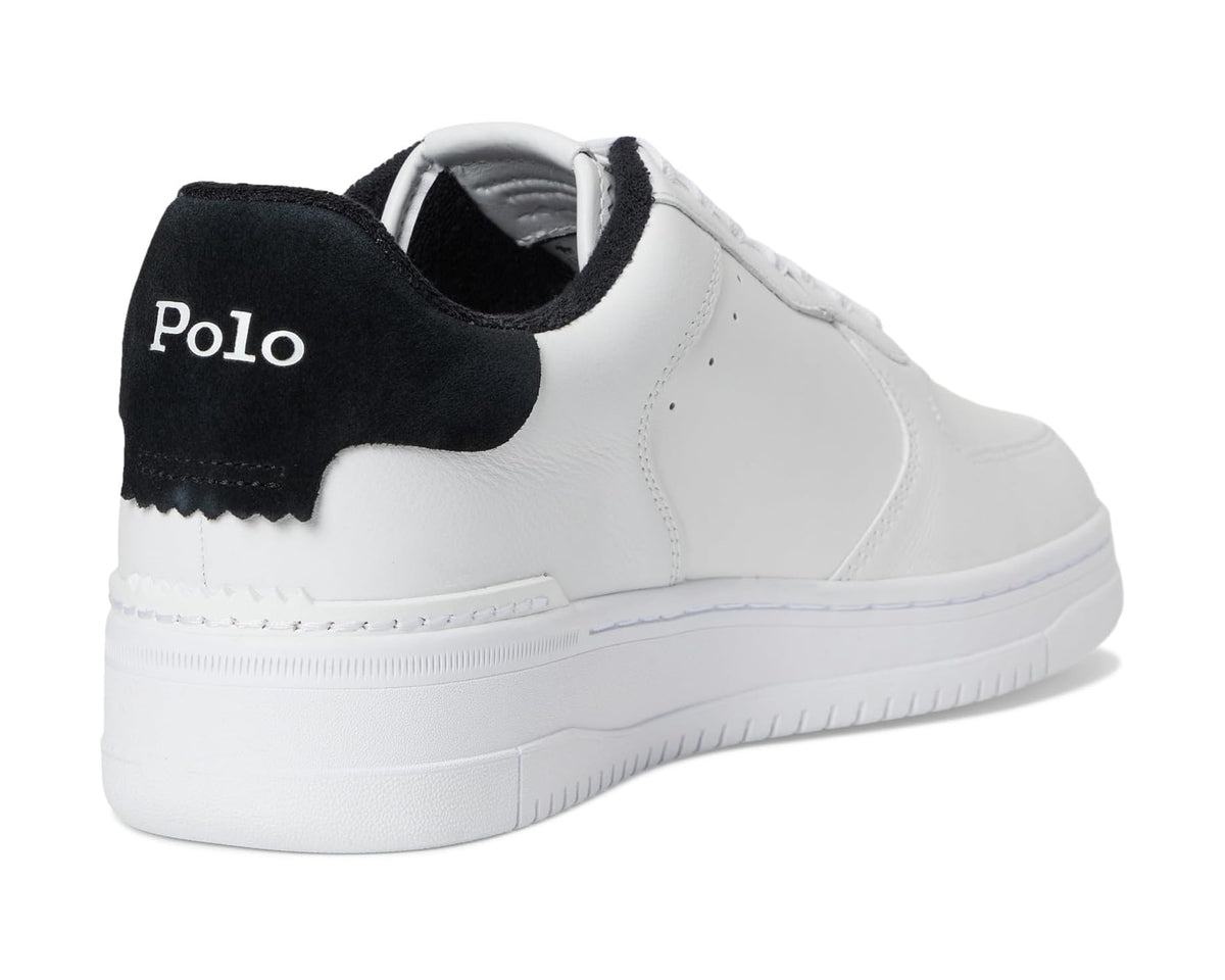Men's Polo Ralph Lauren Masters Court Leather Sneakers White/Black
