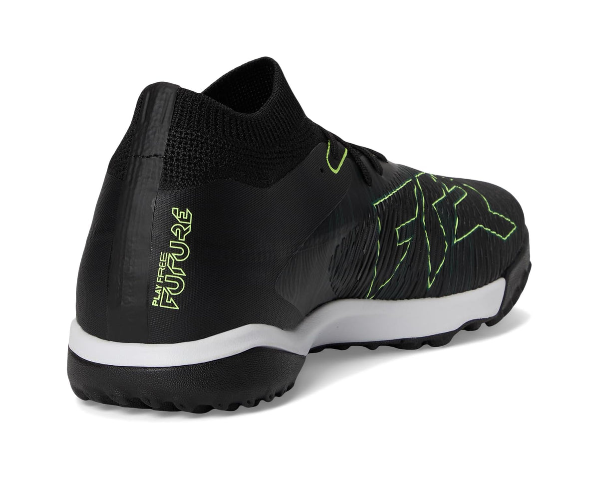 Men's PUMA Future 8 Match Turf Trainer Soccer Cleats Black/Fizzy Light/Green Terrain