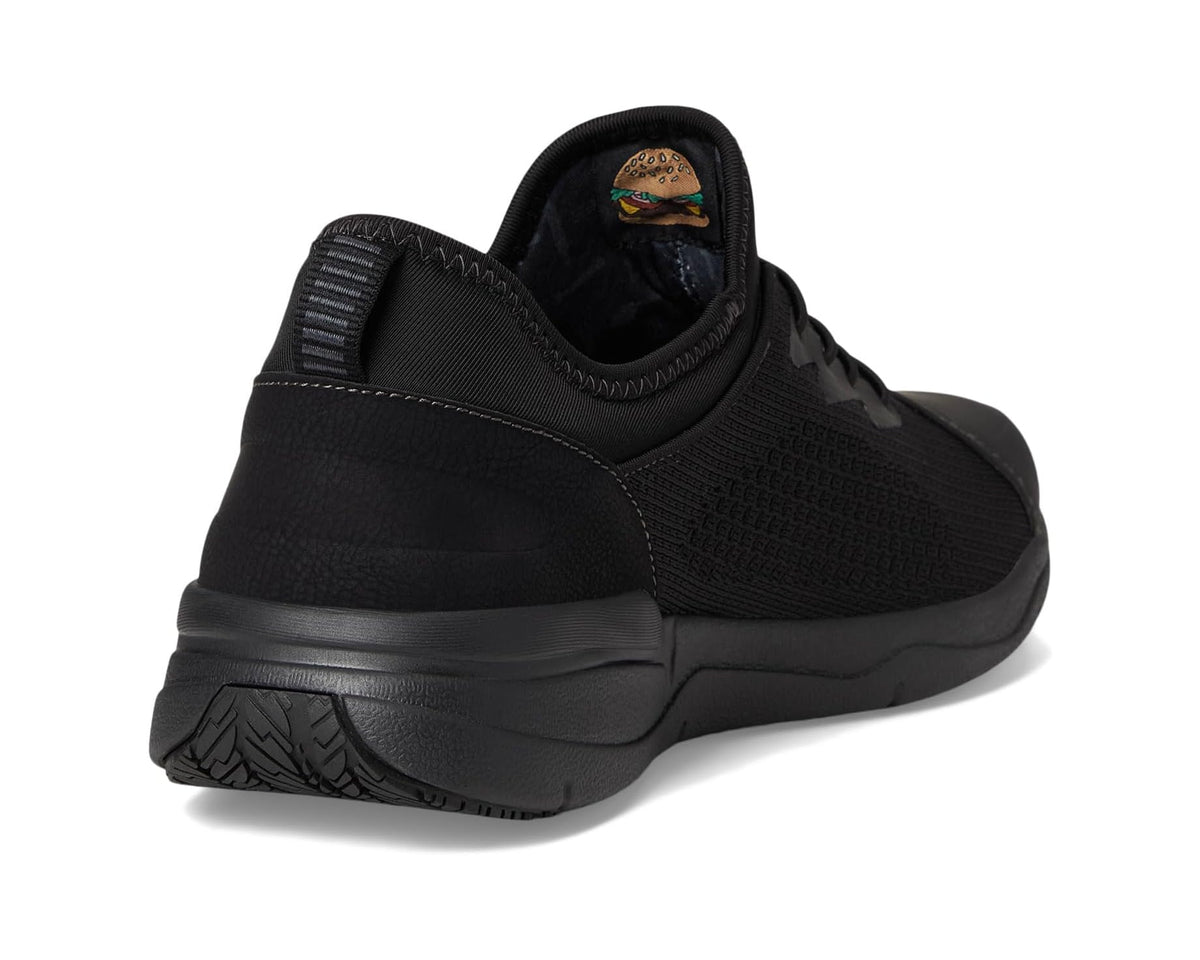Men's Nunn Bush Grazie Work Oxford Slip-Resistant Work Shoe Athletic Style Sneaker Lace Up Black