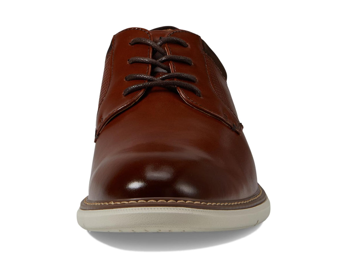 Men's Nunn Bush Chase Plain Toe Oxford Cognac