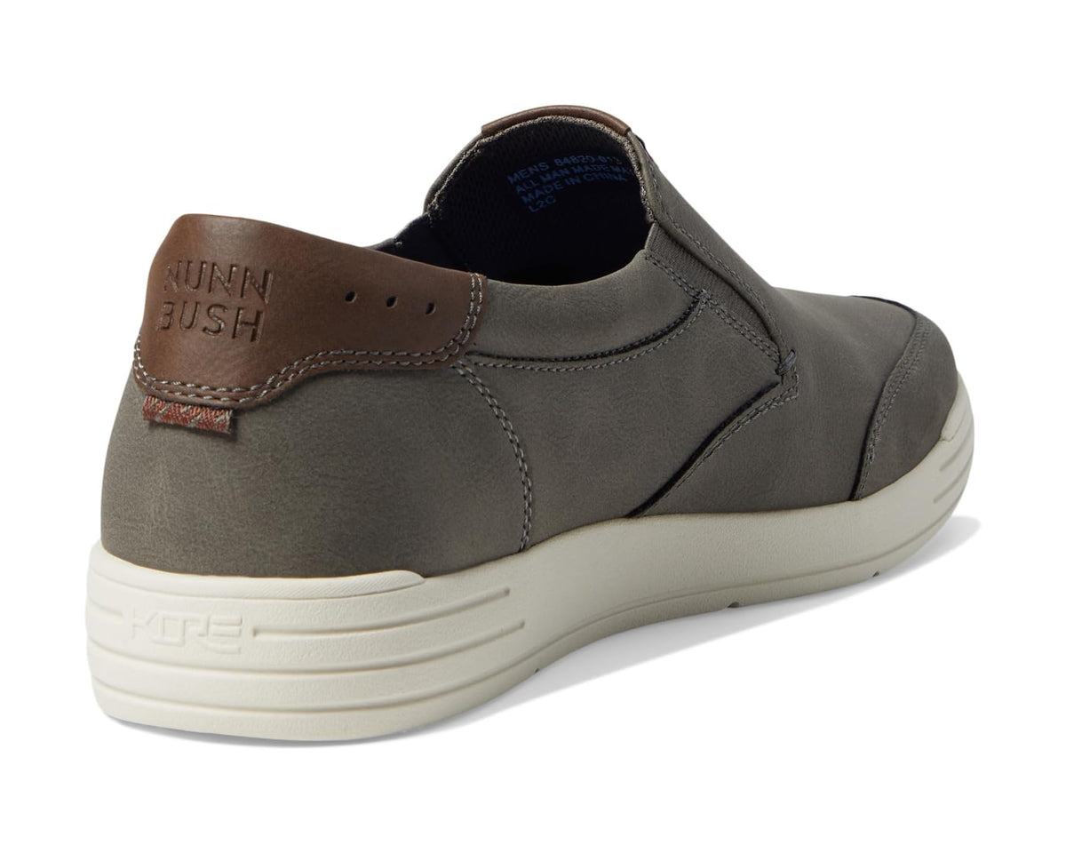 Men's Nunn Bush Kore City Walk Moc Toe Slip-On Charcoal